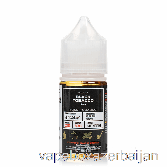 Vape Baku Black Tobacco - BSX Salt Series - 30mL 30mg
